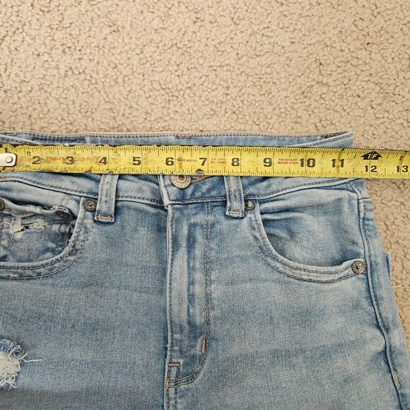 American Eagle AE Next Level Ripped Super High-Waisted Flare Jean 00R - Picture 6 of 8